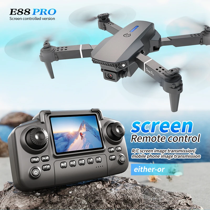 Drone Cinematic - Drone professionale E88 PRO con schermo