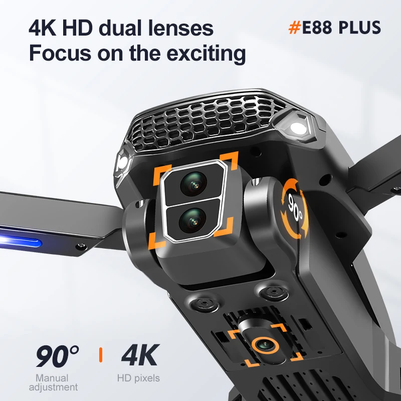 Nuovo drone quadricottero E88  - Drone Cinematic recensione e prezzo