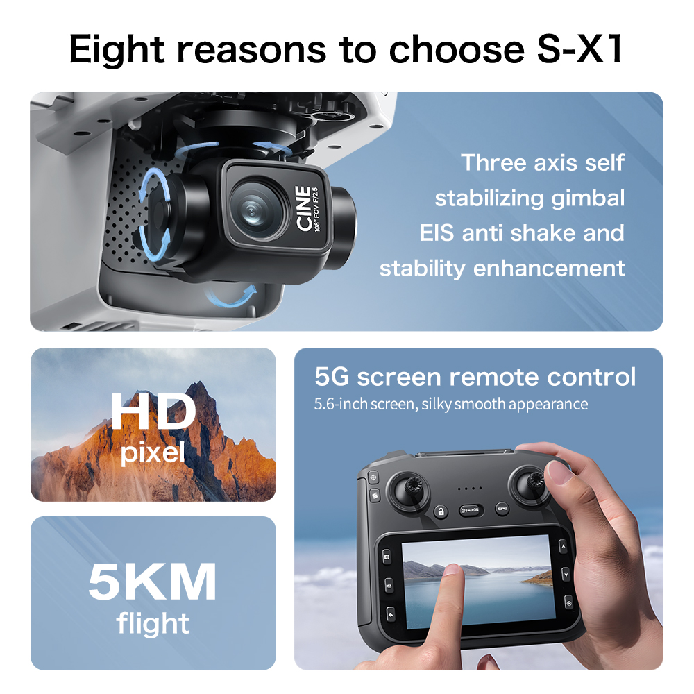 Drone Originale S-X1 8K HD Pro - Drone Multispectral recensione e prezzo