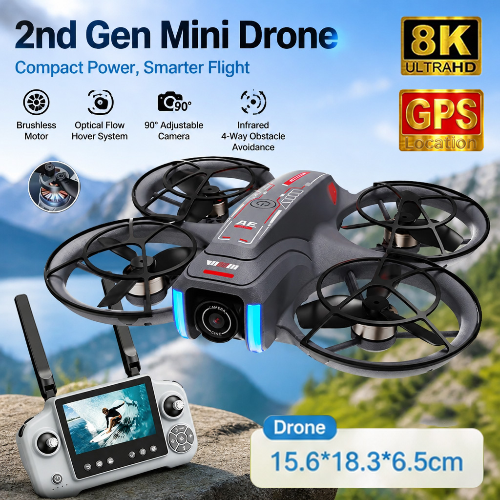 Mini Drone AE21 8K HD con Dopp - Drone Video Production recensione e prezzo